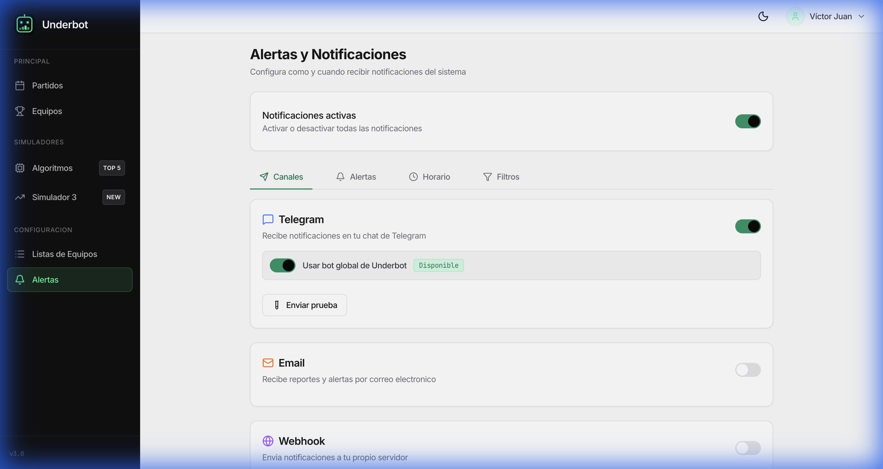 Alertas y Notificaciones